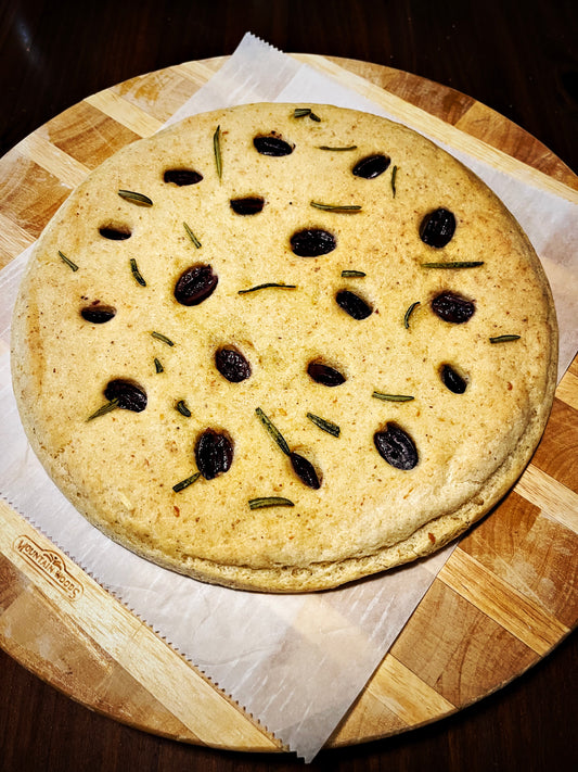 Rosemary Olive Holiday Focaccia- Round